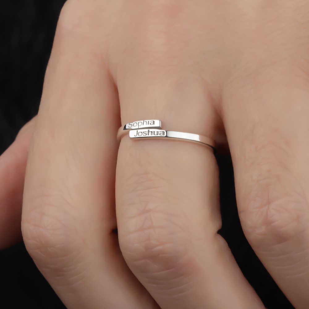 Glorria 925k Sterling Silver Customized Name Ring Glorria 925k Sterling Silver Customized Name Ring