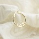 Glorria 925k Sterling Silver Personalized Name Hoop Earrings Glorria 925k Sterling Silver Personalized Name Hoop Earrings