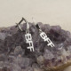 Glorria 925k Sterling Silver Personalized Name Silver Earring Glorria 925k Sterling Silver Personalized Name Silver Earring