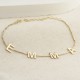 Glorria 925k Sterling Silver Personalized Name Cube Bracelet Glorria 925k Sterling Silver Personalized Name Cube Bracelet