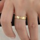 Glorria 925k Sterling Silver Personalized Birth Flower Minimalist Ring Glorria 925k Sterling Silver Personalized Birth Flower Minimalist Ring