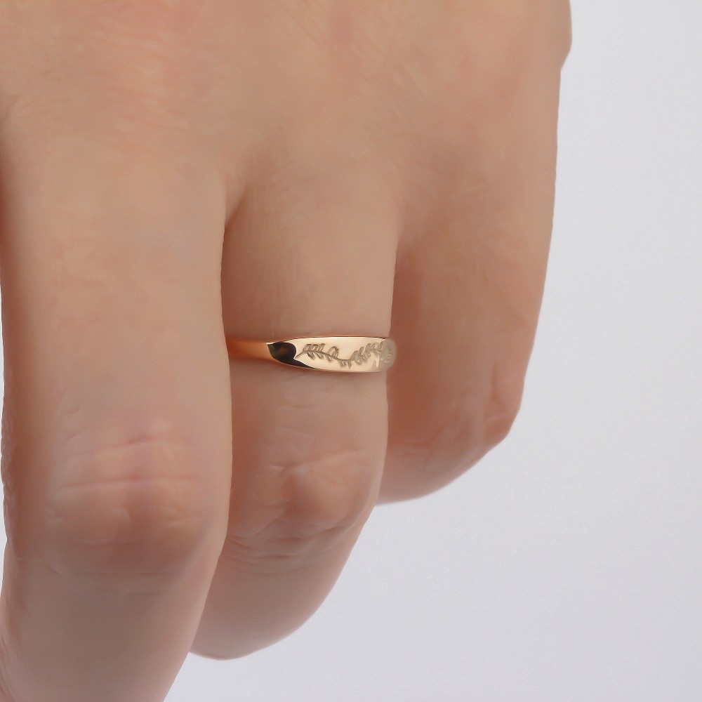 Glorria 925k Sterling Silver Personalized Flower Motif Ring Glorria 925k Sterling Silver Personalized Flower Motif Ring