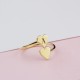 Glorria 925k Sterling Silver Personalized Letter Heart Ring Glorria 925k Sterling Silver Personalized Letter Heart Ring