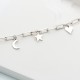 Glorria 925k Silver Personalized Charm Paperclip Bracelet Glorria 925k Silver Personalized Charm Paperclip Bracelet