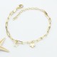 Glorria 925k Silver Personalized Charm Paperclip Bracelet Glorria 925k Silver Personalized Charm Paperclip Bracelet