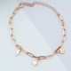 Glorria 925k Silver Personalized Charm Paperclip Bracelet Glorria 925k Silver Personalized Charm Paperclip Bracelet