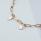Glorria 925k Silver Personalized Charm Paperclip Bracelet Glorria 925k Silver Personalized Charm Paperclip Bracelet