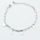Glorria 925k Silver Personalized Charm Paperclip Bracelet Glorria 925k Silver Personalized Charm Paperclip Bracelet