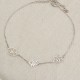 Glorria 925k Sterling Silver Personalized Birth Flower and Birthstone Bracelet Glorria 925k Sterling Silver Personalized Birth Flower and Birthstone Bracelet