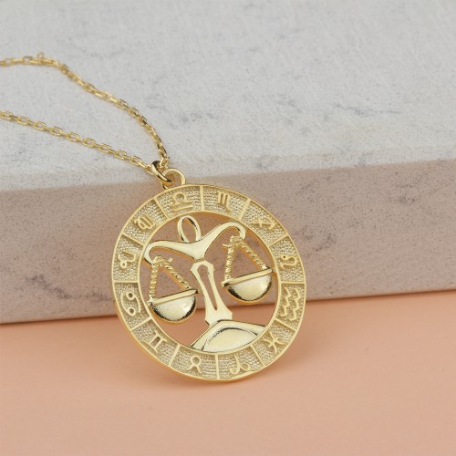 Glorria 925k Sterling Silver Personalized Horoscope Necklace Glorria 925k Sterling Silver Personalized Horoscope Necklace
