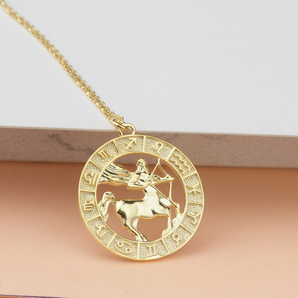 Glorria 925k Sterling Silver Personalized Horoscope Necklace Glorria 925k Sterling Silver Personalized Horoscope Necklace