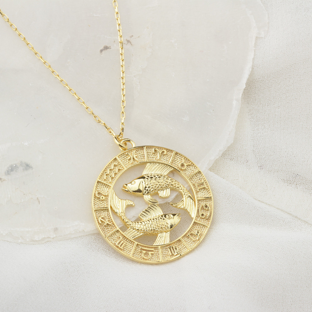 Glorria 925k Sterling Silver Personalized Horoscope Necklace Glorria 925k Sterling Silver Personalized Horoscope Necklace