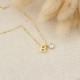 Glorria 925k Sterling Silver Personalized Birthstone Letter Silver Necklace Glorria 925k Sterling Silver Personalized Birthstone Letter Silver Necklace