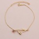 Glorria 925k Sterling Silver Personalized Birth Flower and Birthstone Bracelet Glorria 925k Sterling Silver Personalized Birth Flower and Birthstone Bracelet