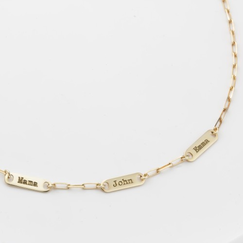 Glorria 925k Sterling Silver Personalized Name Paperclip Necklace Glorria 925k Sterling Silver Personalized Name Paperclip Necklace