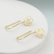 Glorria 925k Sterling Silver Personalized Birth Flower Earrings Glorria 925k Sterling Silver Personalized Birth Flower Earrings