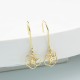 Glorria 925k Sterling Silver Personalized Birth Flower Earrings Glorria 925k Sterling Silver Personalized Birth Flower Earrings