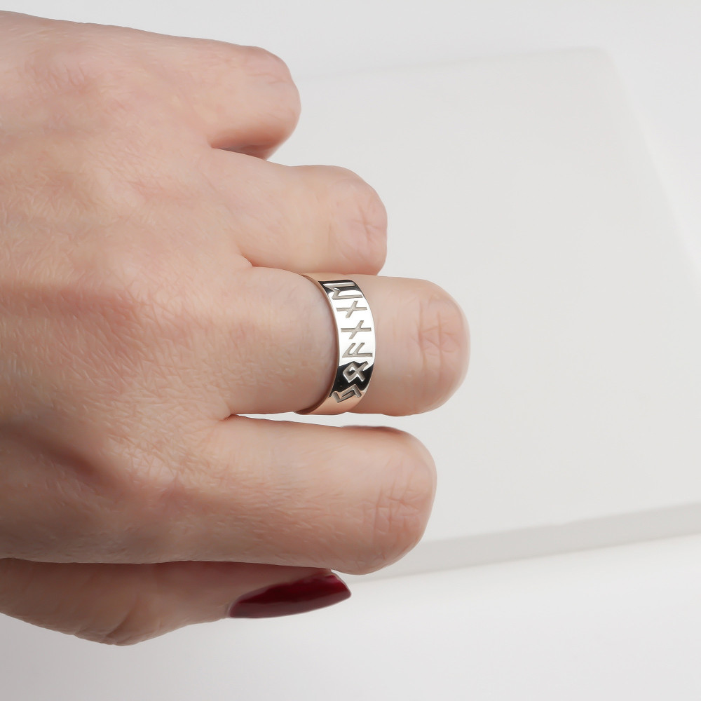 Glorria 925k Sterling Silver Personalized Name Viking Alphabet Ring Glorria 925k Sterling Silver Personalized Name Viking Alphabet Ring