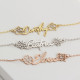 Glorria 925k Sterling Silver Personalized Birth Flower Necklace Glorria 925k Sterling Silver Personalized Birth Flower Necklace