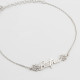 Glorria 925k Sterling Silver Personalized Birth Flower Necklace Glorria 925k Sterling Silver Personalized Birth Flower Necklace