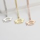 Glorria 925k Sterling Silver Personalized Name Graduation Necklace Glorria 925k Sterling Silver Personalized Name Graduation Necklace