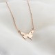 Glorria 925k Sterling Silver Personalized Letter Butterfly Necklace Glorria 925k Sterling Silver Personalized Letter Butterfly Necklace