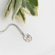 Glorria 925k Sterling Silver Personalized Birth Flower Necklace Glorria 925k Sterling Silver Personalized Birth Flower Necklace