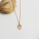 Glorria 925k Sterling Silver Personalized Birth Flower Necklace Glorria 925k Sterling Silver Personalized Birth Flower Necklace
