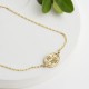 Glorria 925k Sterling Silver Personalized Birth Flower Bracelet Glorria 925k Sterling Silver Personalized Birth Flower Bracelet