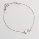 Glorria 925k Sterling Silver Personalized Birth Flower Bracelet Glorria 925k Sterling Silver Personalized Birth Flower Bracelet
