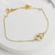 Glorria 925k Sterling Silver Personalized Birth Flower Bracelet Glorria 925k Sterling Silver Personalized Birth Flower Bracelet