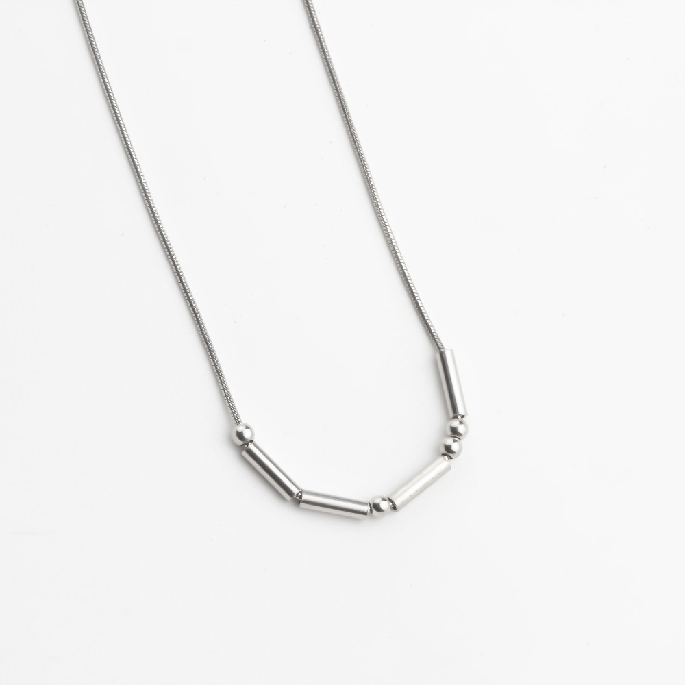 Glorria 925k Sterling Silver Personalized Morse Code Necklace Glorria 925k Sterling Silver Personalized Morse Code Necklace
