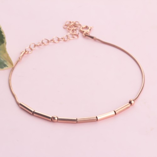 Glorria 925k Sterling Silver Personalized Morse Code Bracelet