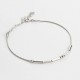 Glorria 925k Sterling Silver Personalized Morse Code Bracelet Glorria 925k Sterling Silver Personalized Morse Code Bracelet