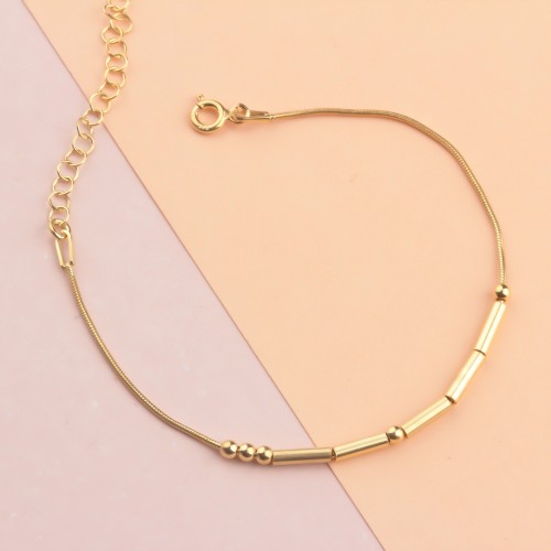 Glorria 925k Sterling Silver Personalized Morse Code Bracelet