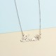 Glorria 925k Sterling Silver Personalized Name Birth Flower and Birthstone Necklace Glorria 925k Sterling Silver Personalized Name Birth Flower and Birthstone Necklace