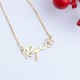 Glorria 925k Sterling Silver Personalized Name Birth Flower and Birthstone Necklace Glorria 925k Sterling Silver Personalized Name Birth Flower and Birthstone Necklace