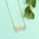 Glorria 925k Sterling Silver Personalized Name Birth Flower and Birthstone Necklace Glorria 925k Sterling Silver Personalized Name Birth Flower and Birthstone Necklace