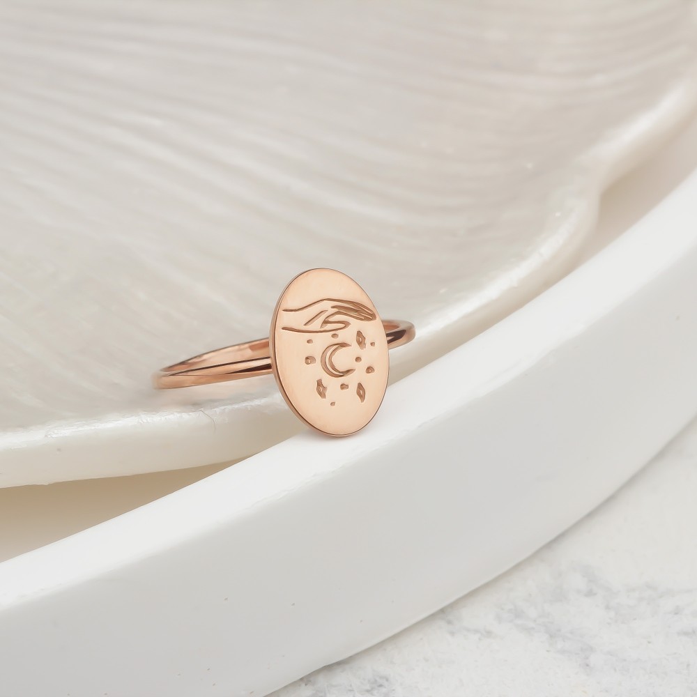 Glorria 925k Sterling Silver Personalized Gestures of Love Ring Glorria 925k Sterling Silver Personalized Gestures of Love Ring