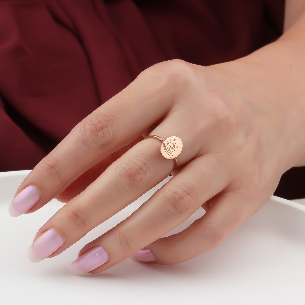 Glorria 925k Sterling Silver Personalized Gestures of Love Ring Glorria 925k Sterling Silver Personalized Gestures of Love Ring