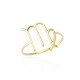 Glorria 14k Solid Gold Virgo Bearish Ring