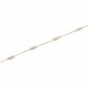 Glorria 14k Solid Gold Marquise Pave Sequence Bracelet