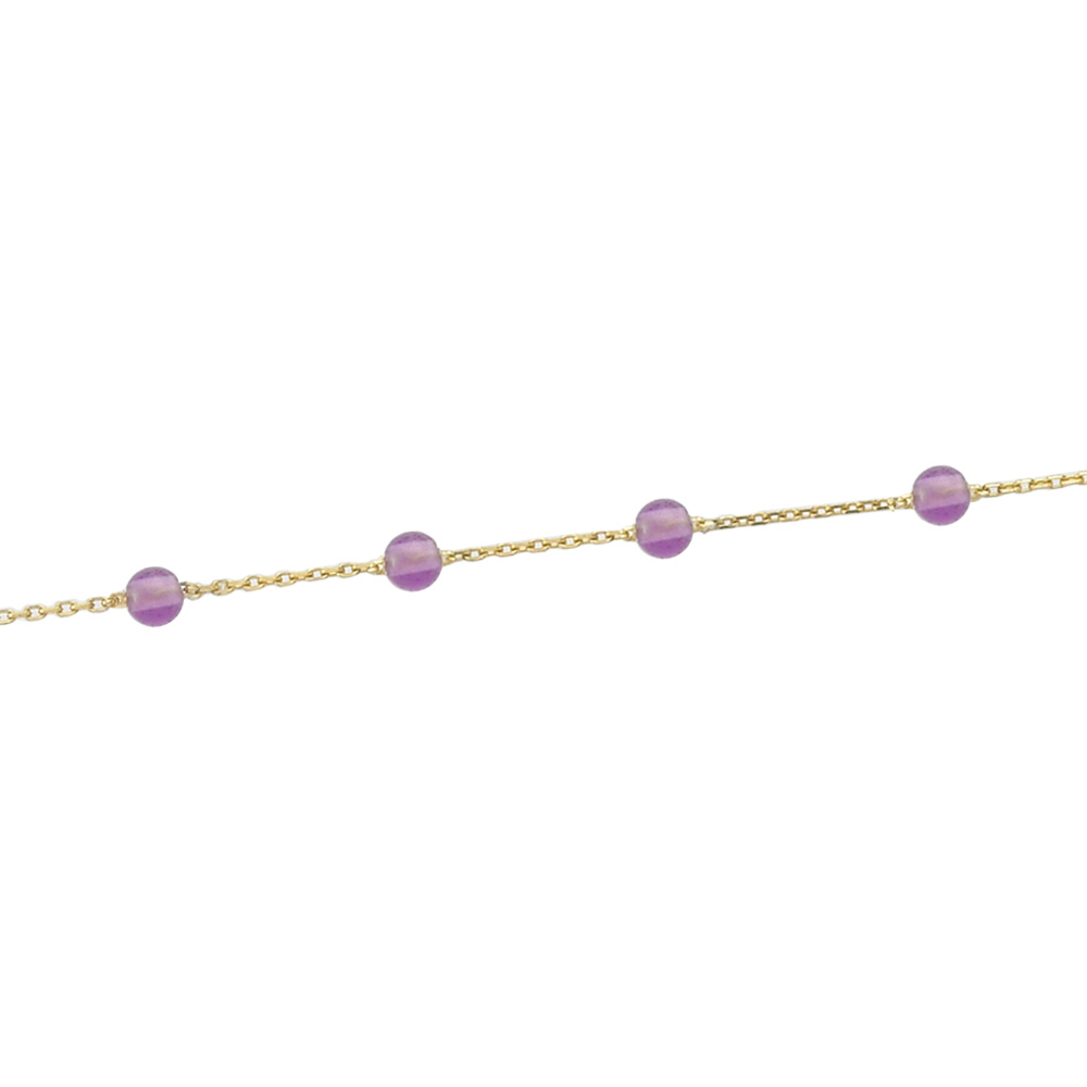 Glorria 14k Solid Gold Rows Pave Bracelet