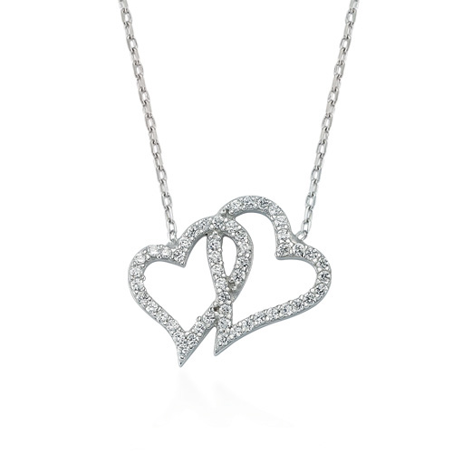 Glorria 925k Sterling Silver Heart Necklace Glorria 925k Sterling Silver Heart Necklace