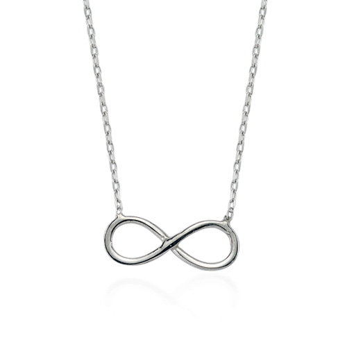 Glorria 925k Sterling Silver Infinity Necklace Glorria 925k Sterling Silver Infinity Necklace