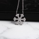 Glorria 925k Sterling Silver Snowflake Necklace