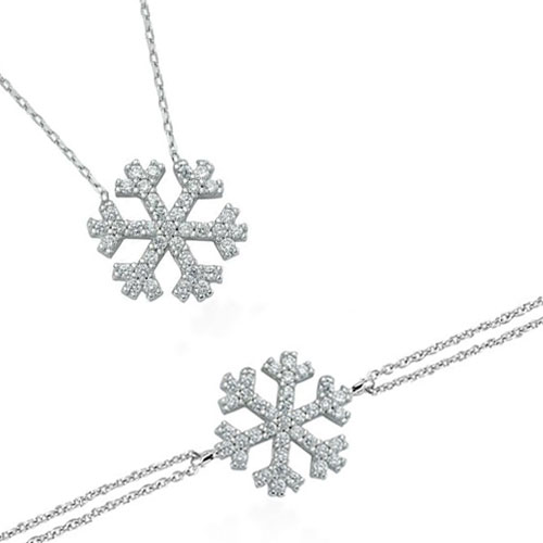 Glorria 925k Sterling Silver Snowflake Set Glorria 925k Sterling Silver Snowflake Set
