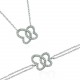 Glorria 925k Sterling Silver Butterfly Set