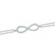 Glorria 925k Sterling Silver Infinity Bracelet