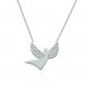 Glorria 925k Sterling Silver Angel Necklace